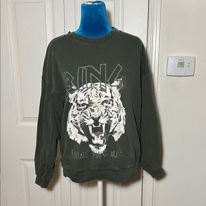 Anine Bing Crew Sweatshirt Tiger Women’s Small